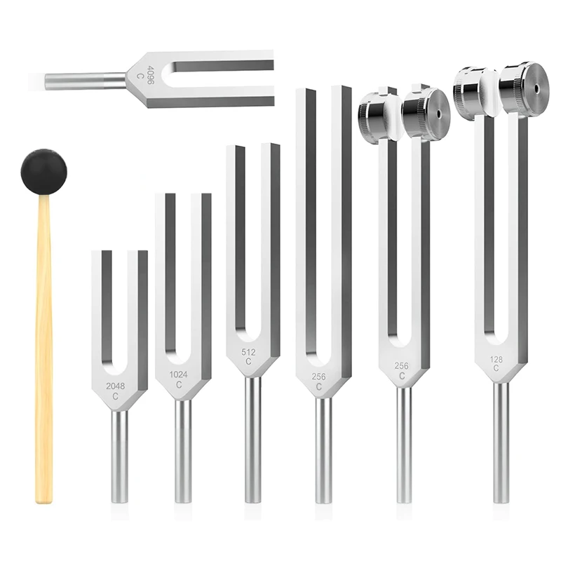 

128Hz 256Hz 512Hz 1024Hz 2048Hz 4096Hz Neurological Body Massage Chakra Tuning Fork Hammer Stick Sound Healing Therapy Tool B2