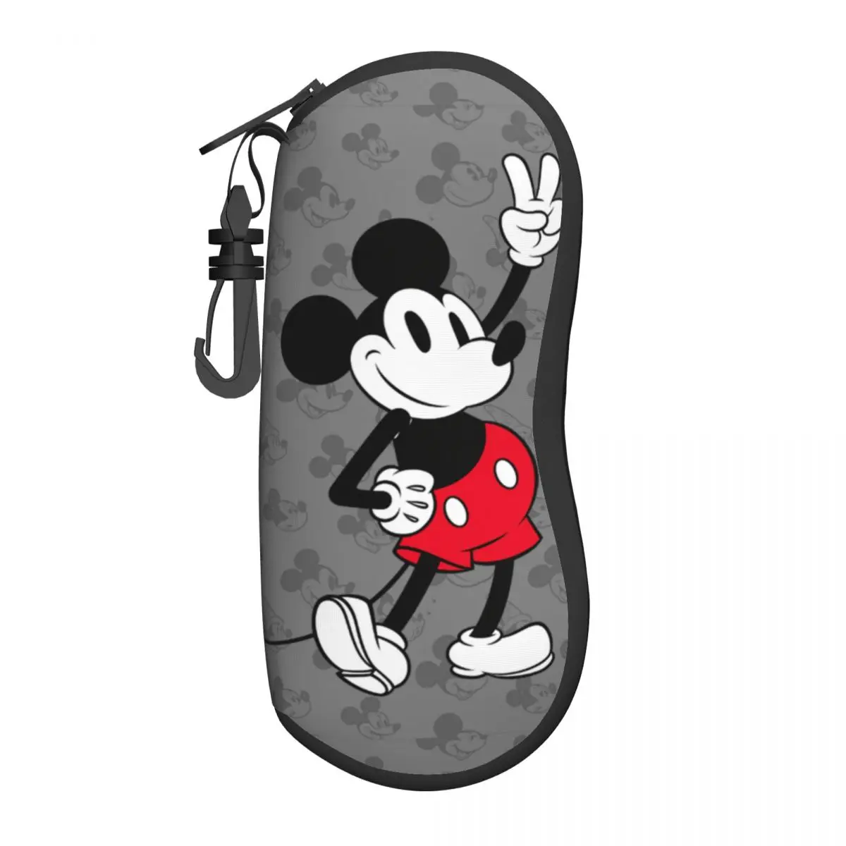 

Classic Mickey Mouse Glasses Case Unisex Travel Eyewear Storage Box Print Eye Contacts Case