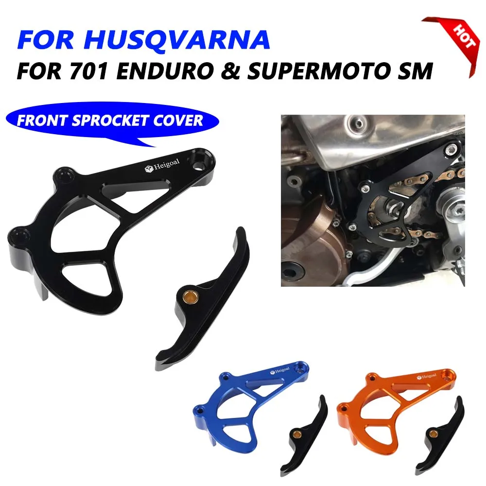 For Husqvarna 701 Enduro SM 2016 2017 2018- 2023 701 SUPERMOTO Motorcycle Accessories Case Saver Chain Guard Sprocket Cover