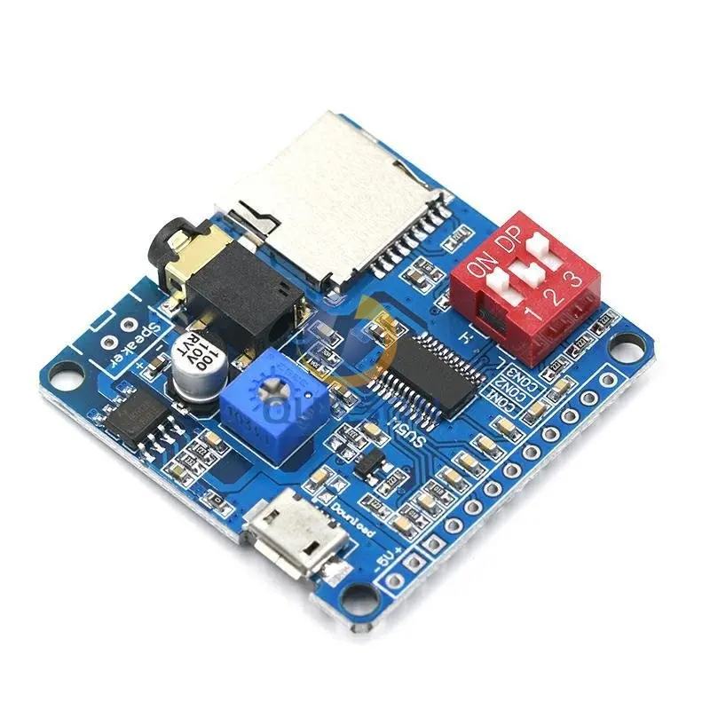 Voice Playback Module Board MP3 Music Player 5W MP3 Playback Serial Control SD/TF Card For Arduino DY-SV5W