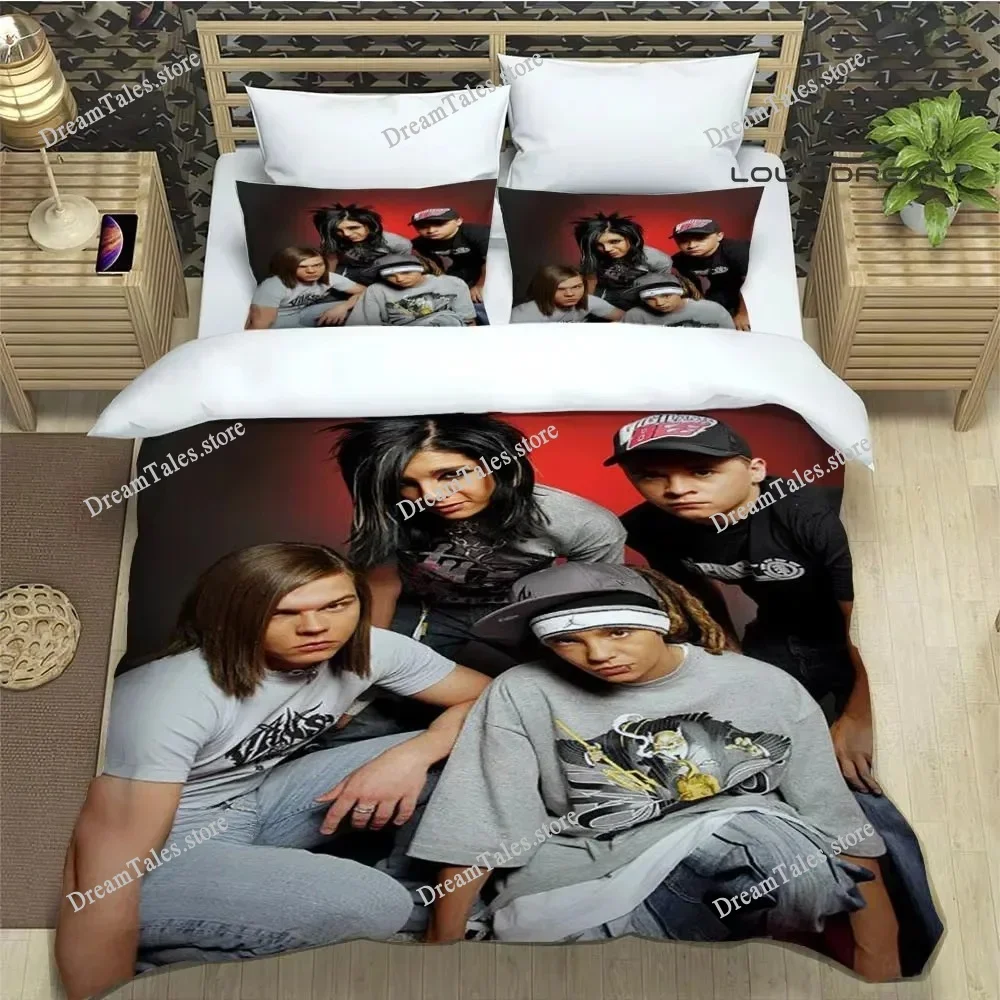 

Tokio Hotel Bedding Sets 3D Anime Quilt Cover, Bedding Double Duvet Cover Set for Bedroom Dormitory Home Textileextile