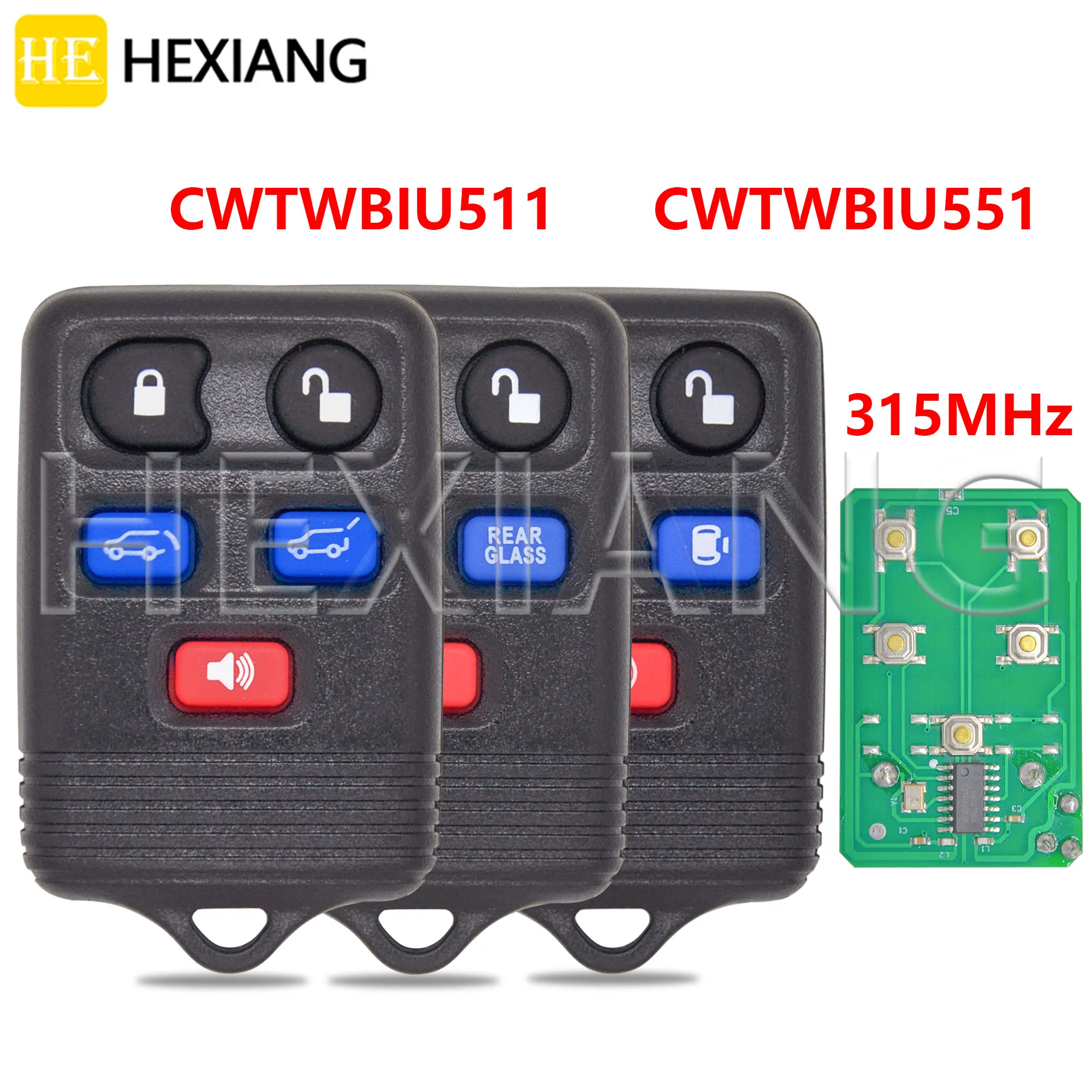 HE CWTWB1U511 CWTWB1U551 315MHz Car Remote Key For Ford Expedition Windstar Freestar Mercury Monterey Expedit Lincoln Navigator