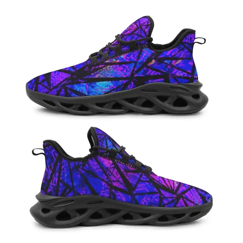 Ladies Men Running Shoes Sports ShoesDynamic Geometric DesignSuitable for outdoor sportsComfortable and StylishDurable Mater