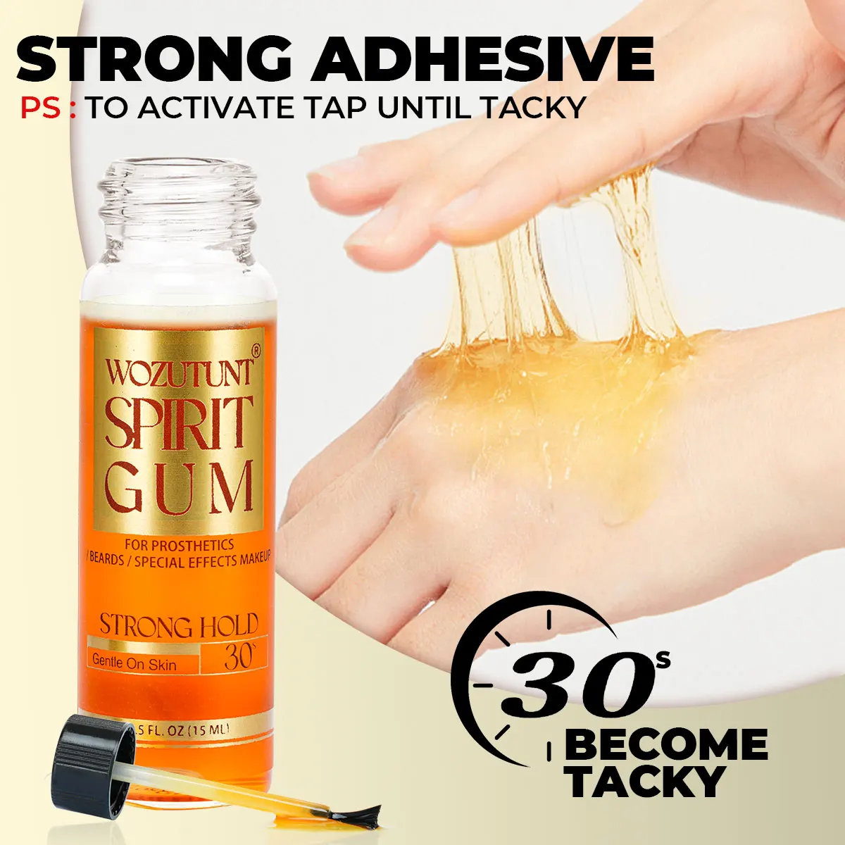 هالوين المهنية ماكياج الاصطناعية الغراء لاصق قوي الروح اللثة تأثيري متعددة الوظائف المؤثرات الخاصة ماكياج لاصق