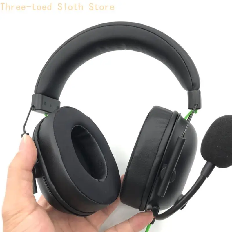 Schaumstoff-Ohrpolster für Blackshark V2X V2Pro V2SE Gaming Headset. Qualifizierte Ohrpolster, Kopfhörer-Reißverschluss-Kissen – Detail 5