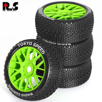 4pcs 110mm 1/8 RC Off-Road Buggy Wheels Tire 17mm Hex for ARRMA Typhon Talion Traxxas Redcat Team Losi Kyosho HPI HSP VRX RC Car