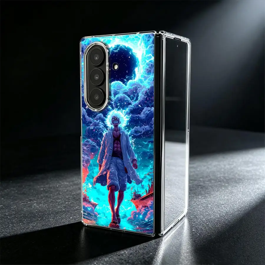 One Piece Poster Luffy Case for Samsung Galaxy Z Fold 8 Ultra ZFold4 ZFold3 ZFold7 ZFold5 Z Fold 7 6 5 4 3 ZFold6 Phone Funda