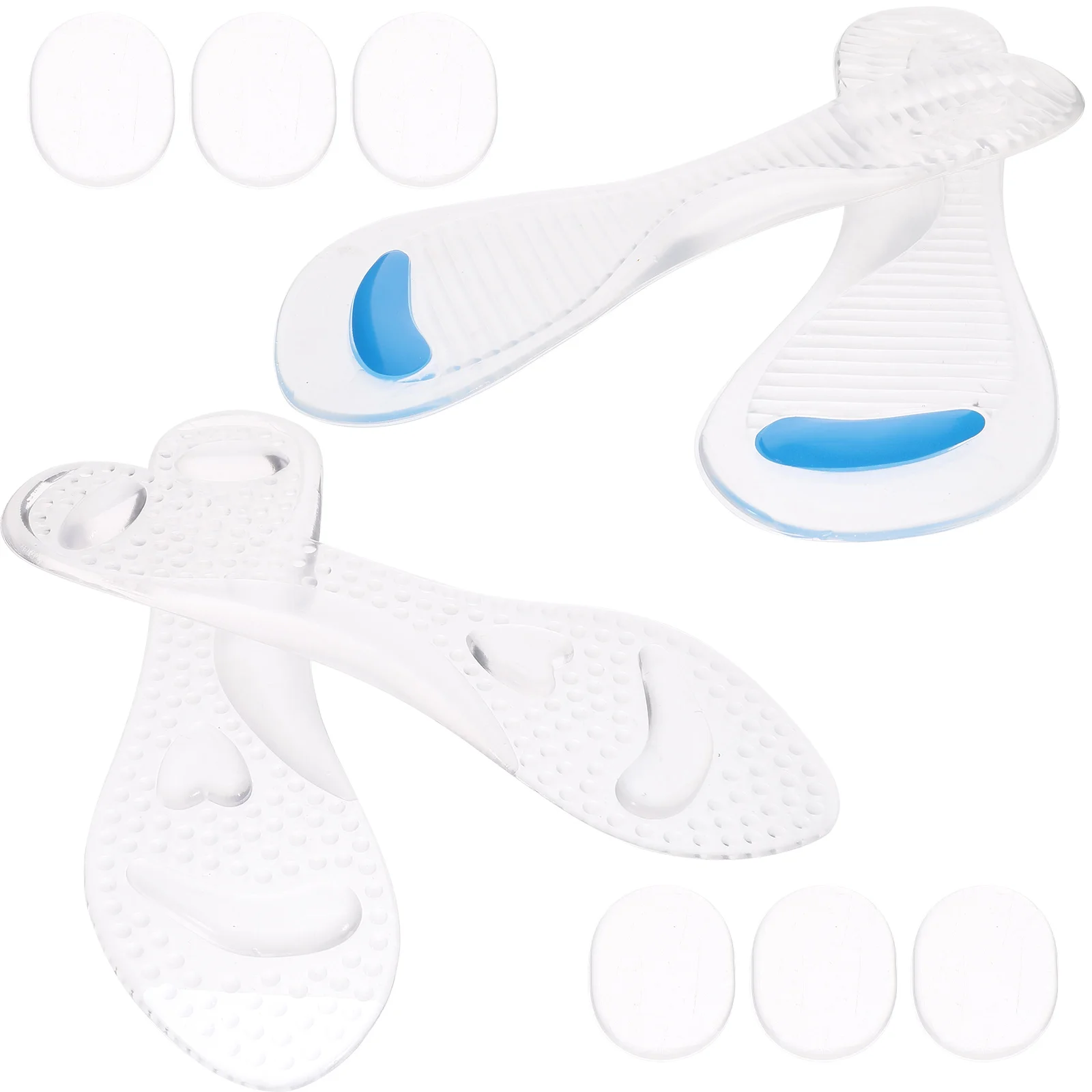 

10pcs High Heel Pads Transparent Gel Comfortable GEL Material Women Shoe Inserts Insoles Breathable Heel Protectors