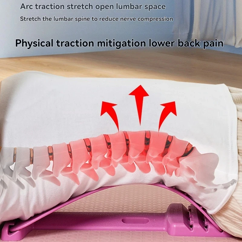 Lumbar Spine Soother Back Massage Board Hunchback Correction Stretching Lumbar Spine to Relieve Nerve Compression Lumbar Support