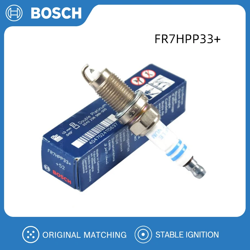 BOSCH 1/4/6 pcs FR7HPP33+ Double Platinum Spark Plug Fits for Volkswagen BORA 1.6 101905600C 101000062AB