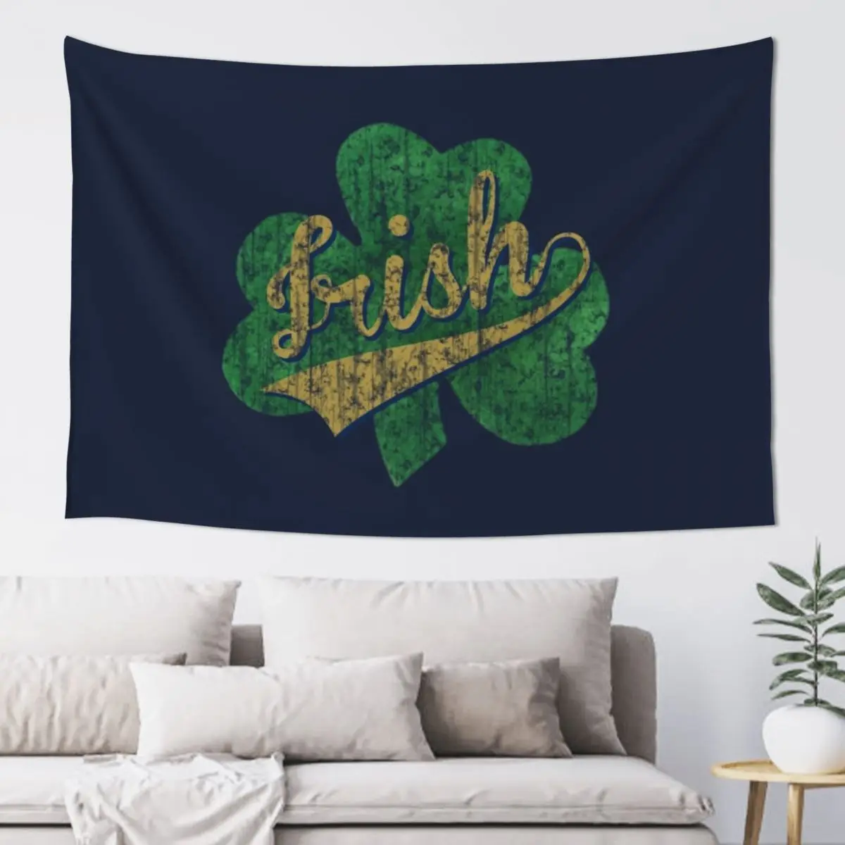 

Irish Shamrock Vintage Distressed Tapestry Wall Deco Room Decor For Girls House Decoration Tapestry