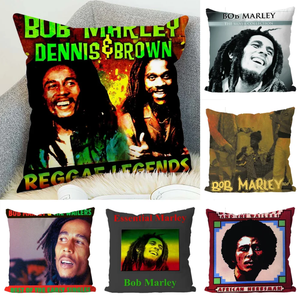 

Bob Marler Throw Pillow Covers Ornamental Pillows for Living Room Home and Decoration Sofa Pillowcase Decor 40x40 Cushions Cover