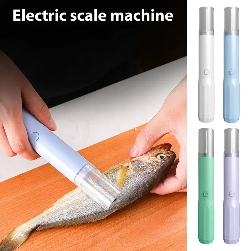 Electric Fish Scaler 1500mAh Fish Scaler Remover Fast Cleaning No Mess Scraper Fish Skin Cordless Sea Food accessories