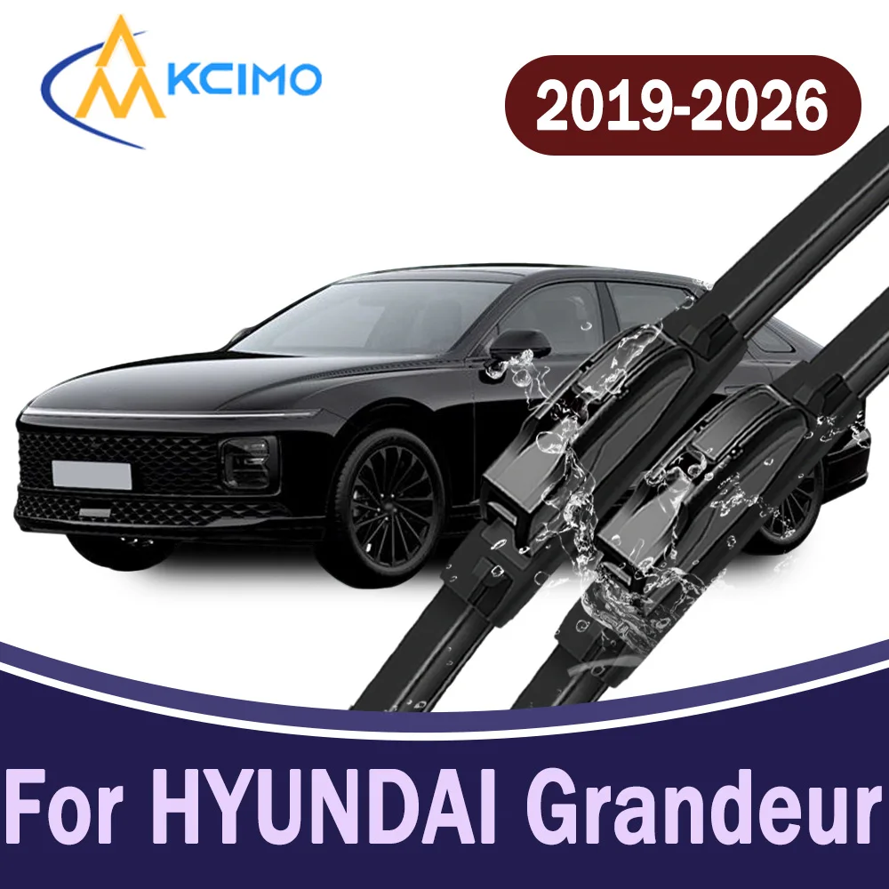 

All-Weather Front Windscreen Wiper Blade For HYUNDAI Grandeur saloon 2019-2026 High Quality Car Windshield Replacement Parts 2Pc