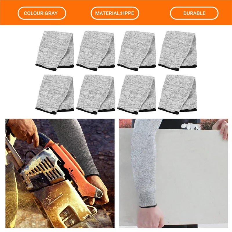 

ABUH-4 пара устойчивых к порезам и ожогам рукавов, защитные рукава для рук, защита для предплечья для тонкой кожи и синяков, 40 см