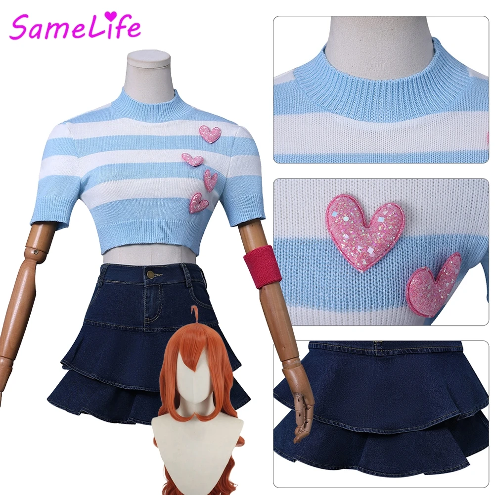 

Wholesale Cartoon Fairy Bloom Cosplay Role Play Tops Skirt Wig Women Costume Halloween Female Fantasy Fancy Dress Up Party Cloth