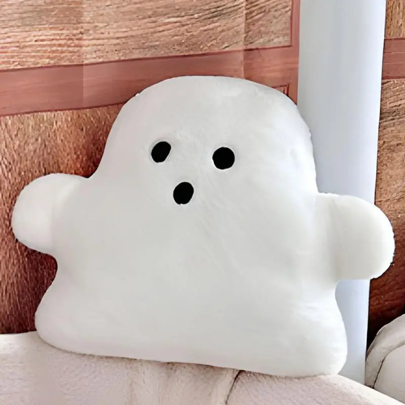 Jouet en peluche fantôme d'Halloween pour enfants, coussin doux, oreiller mignon, animal en peluche au beurre, décorations pour la maison, cadeau