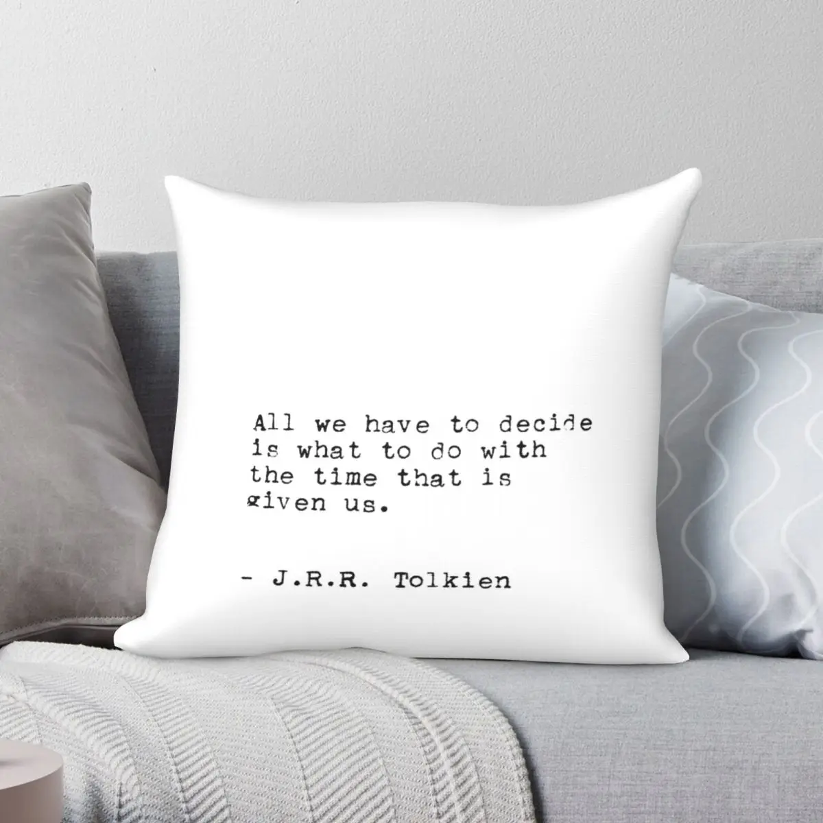 

Quote Me On It Time Well Spent Square Pillowcase Polyester Linen Velvet Pattern Zip Decor Throw Pillow Case Bed Cushion Cover