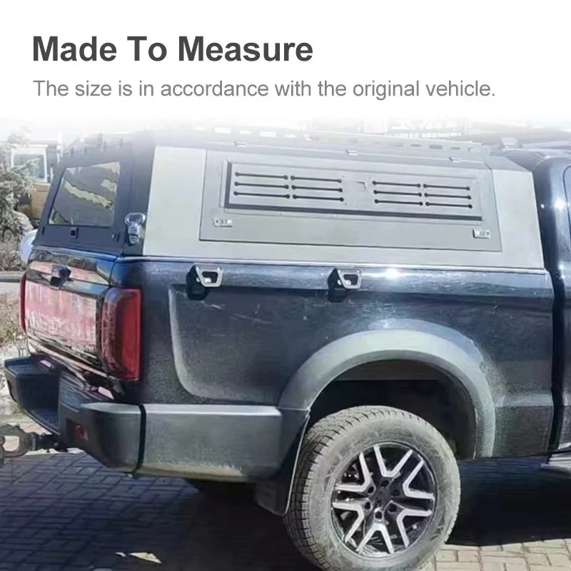 High Quality Auto Parts T9 Pickup Dedicated Waterproof Manganese Steel Hard Canopy With Built-in Storage Box 5