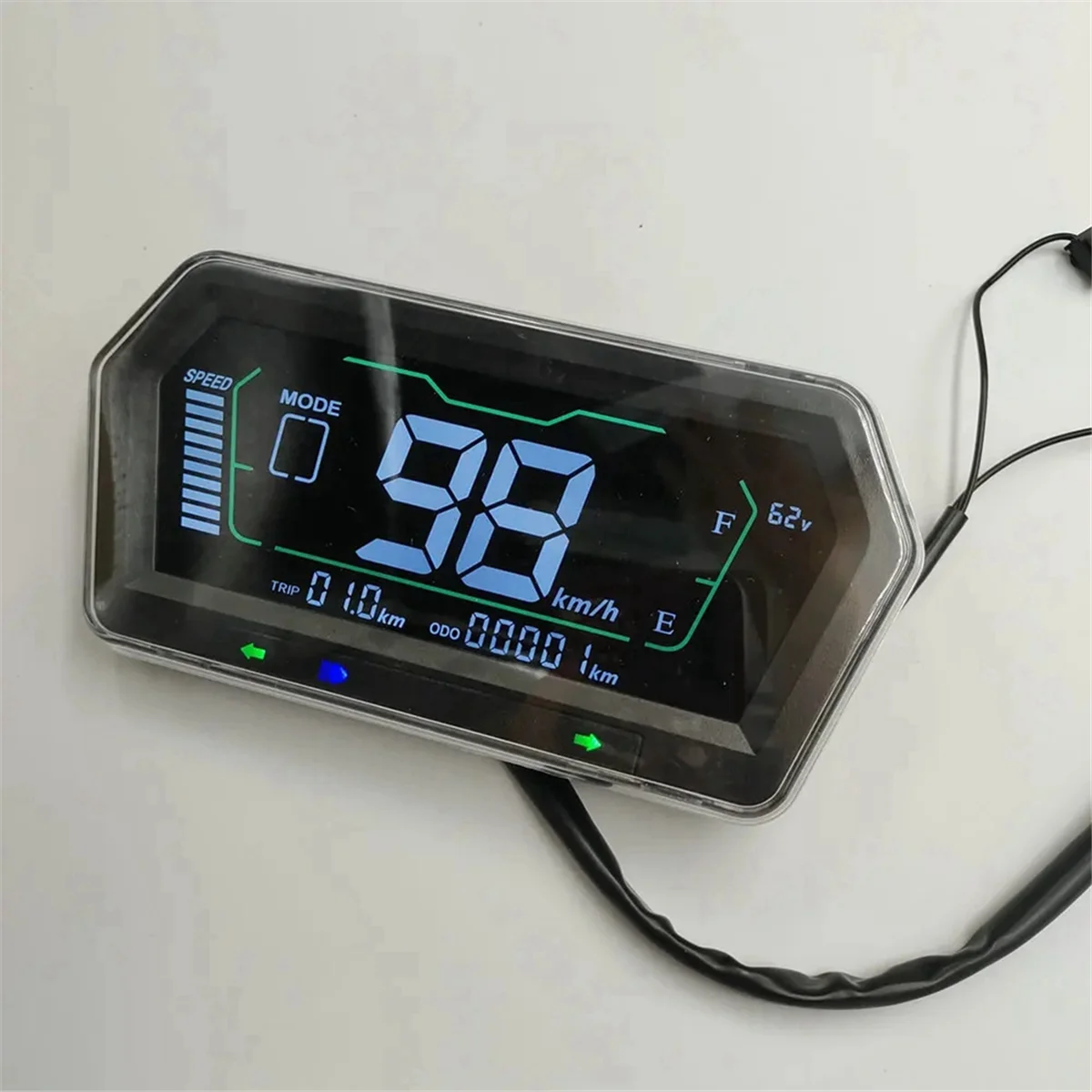 Indicador de nivel de carga de batería para vehículo eléctrico, pantalla Va, instrumento de motocicleta, ECAR, Speedview, medidor de 72V