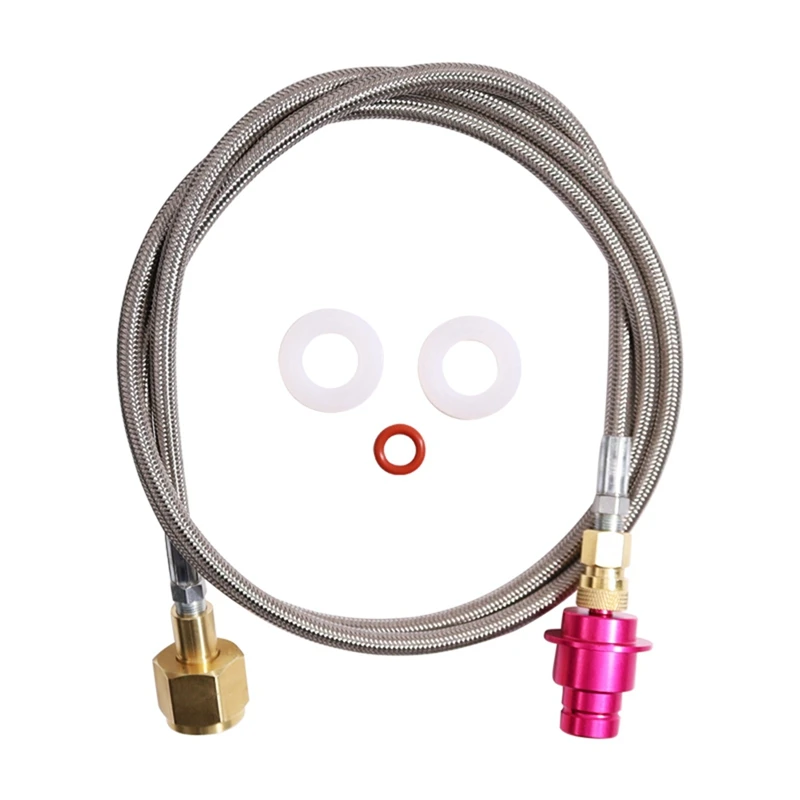 

Co2 Adapter Soda Quick Connect Hose 1.5 M For Larger CO2 Bottles Compatible With Water Carbonator DUO/TERRA/ART