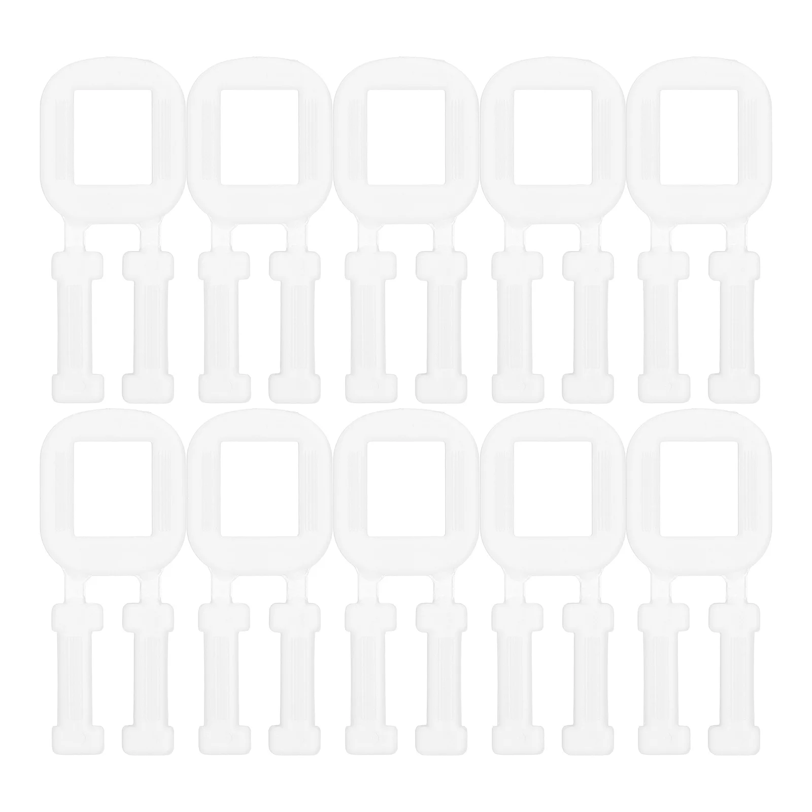 Non-Slip Plastic Grab para Carton Envio Levantamento, Alças, Dedução de Embalagem, 100 Pcs