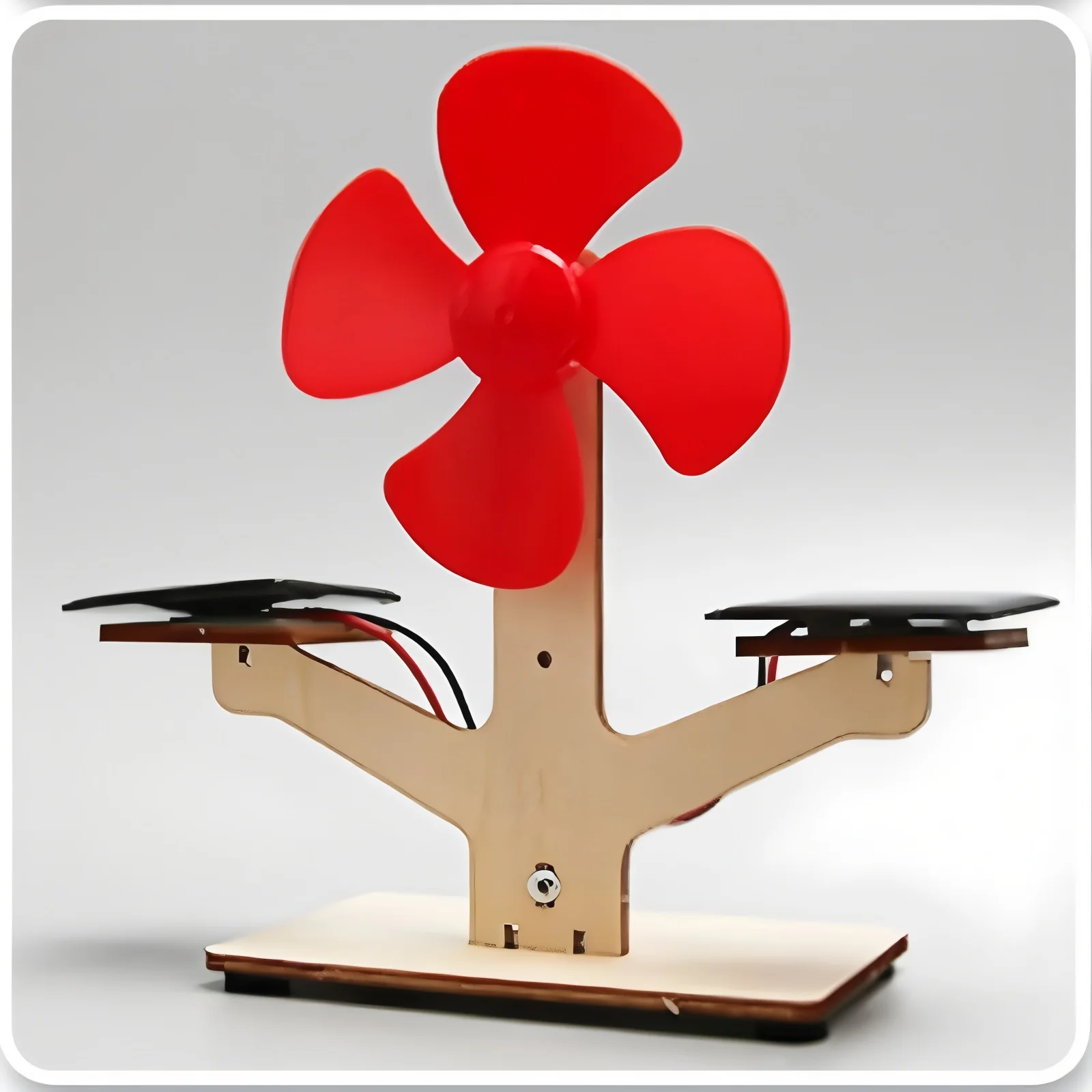 Solar Fans, Children's DIY Handcrafted Assembly Models, 3D Wooden Puzzles, Educational Science Experiments Children's Gifts