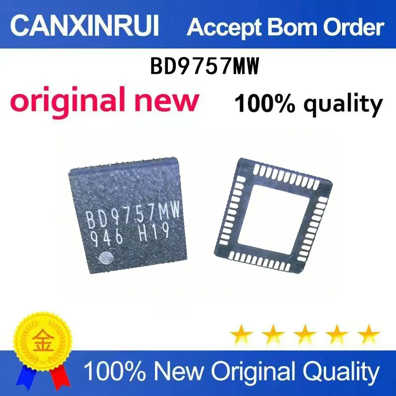 

(5-100 Pieces) New stock BD9757MW QFN BD9757 voltage regulator chip