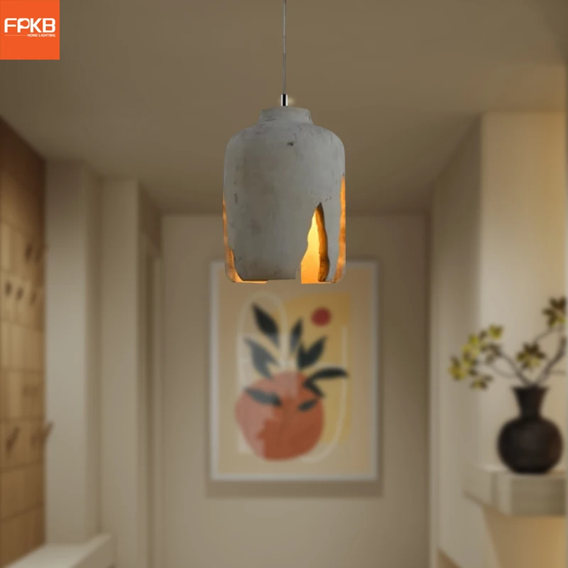 

Industrial style chandelier, American retro art lamps, creative personality, restaurant bar, cement chandelier, new style