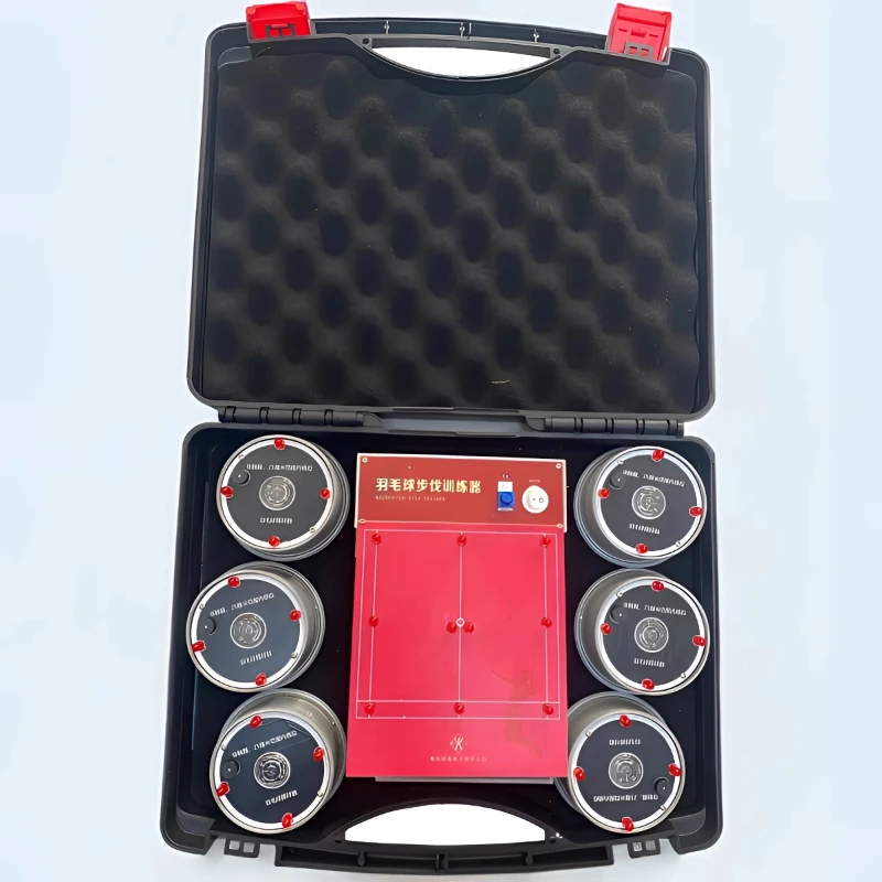 

Portable Badminton Step Trainer Adjustable Speed Badminton Touch Device Small Shuttlecock Trainer Durable Sports Accessories