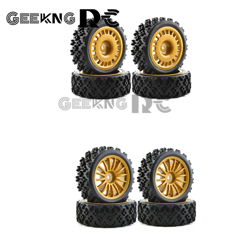 

4Pcs Rubber Tire Wheel Tyres For Tamiya XV-01 XV01 TA06 TT-01 TT-02 PTG-2 1/10 RC Car Upgrades Parts Accessories