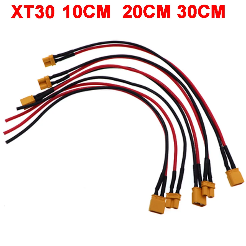 1pcs 10CM-30M XT30U-F/M Male to Female Plug Extension Cable Lead Silicone Wire 18AWG  Lithium battery plug Connector