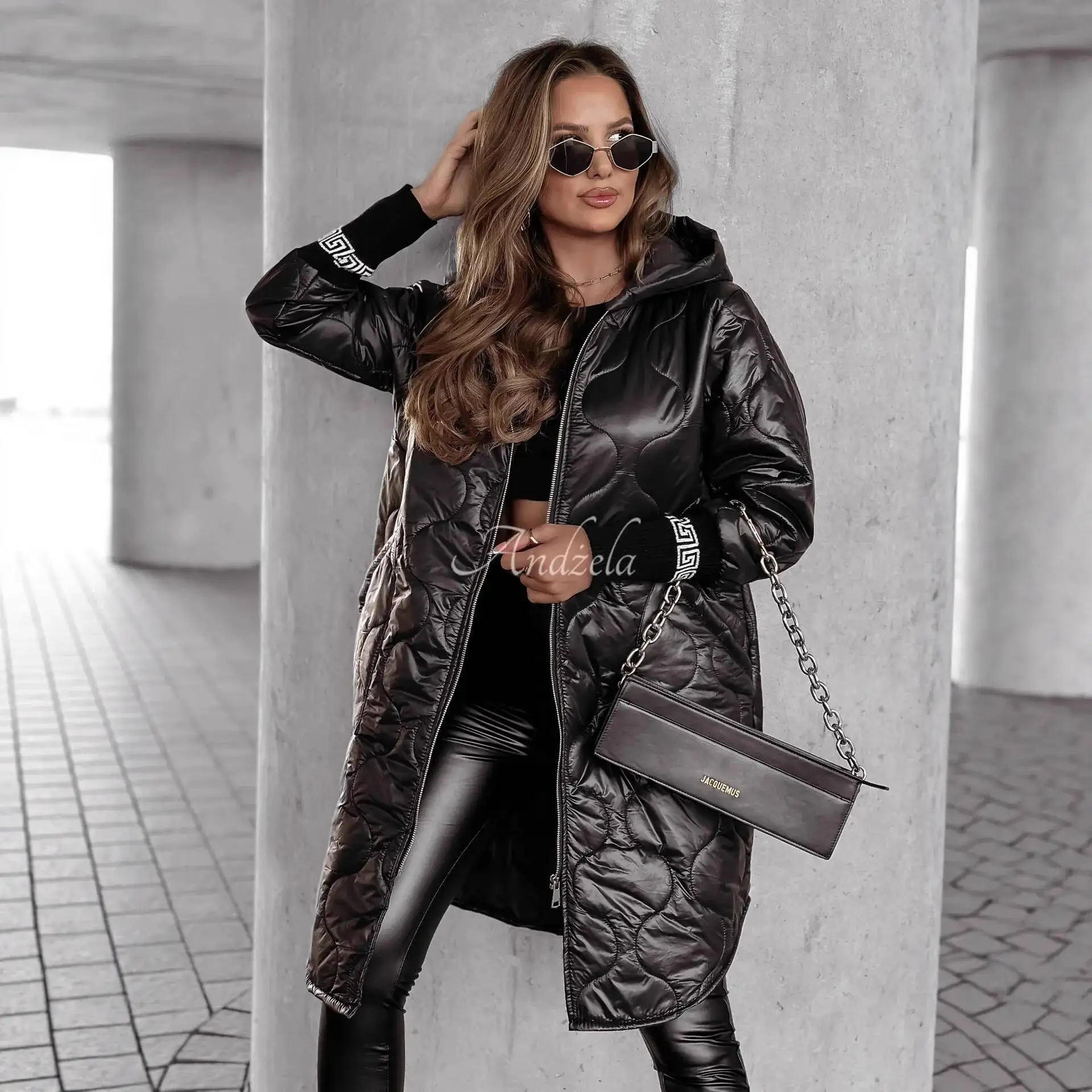 

Autumn Winter 2025 New Women's Korean Style Embossed Design Lightweight Slimming Cotton Jacket