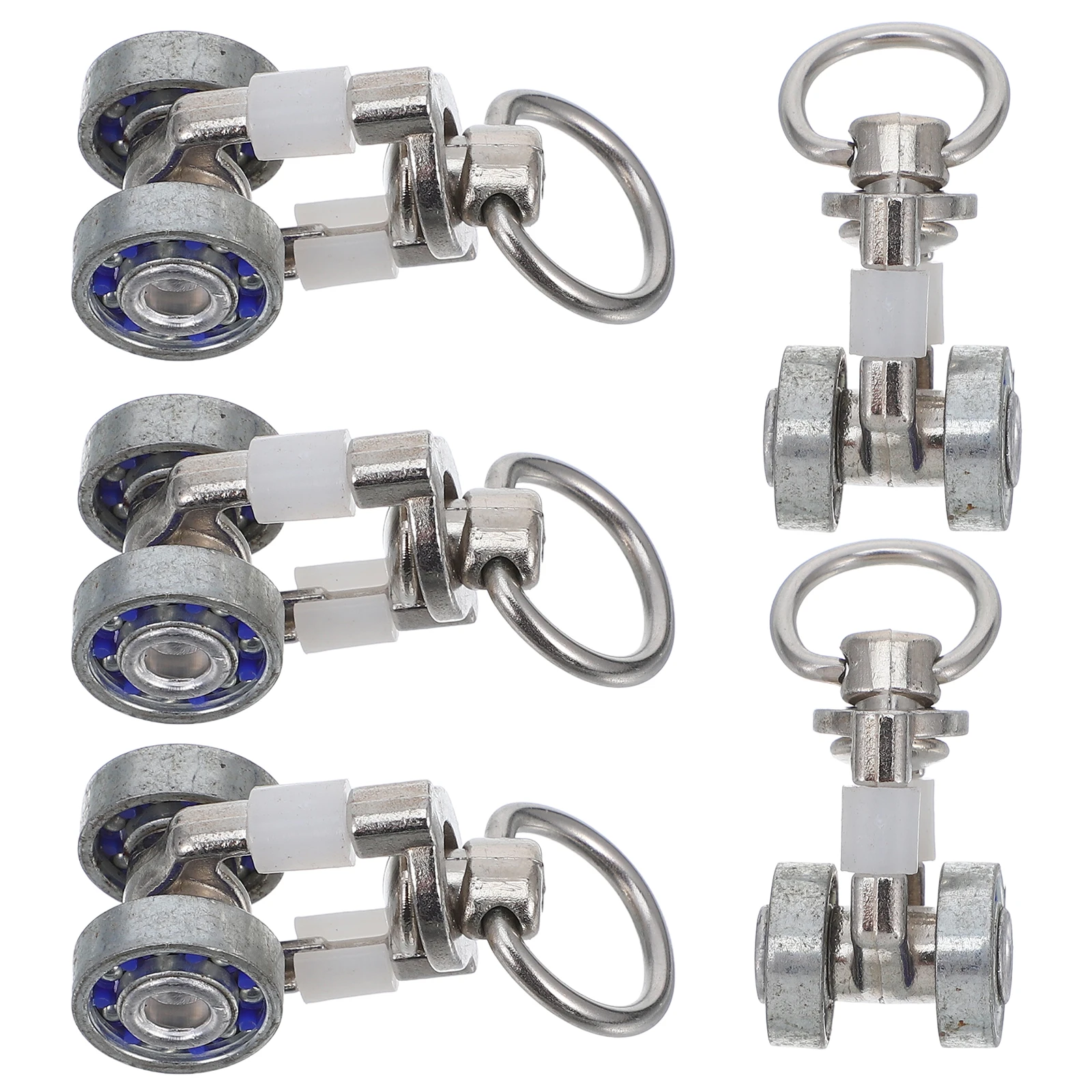 

5Pcs Metal Curtain Pulleys Track Rollers Easy to Use Beautiful Appearance Curtain Sliding Wheel
