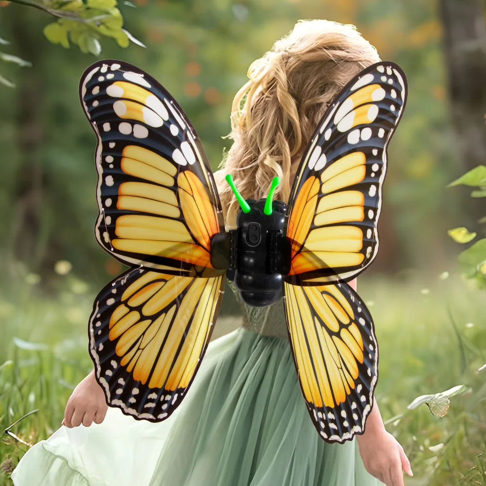 Creative Party Performance Props Electric Butterfly Wings Spring Animal Insect Back Decoration Party Halloween Props