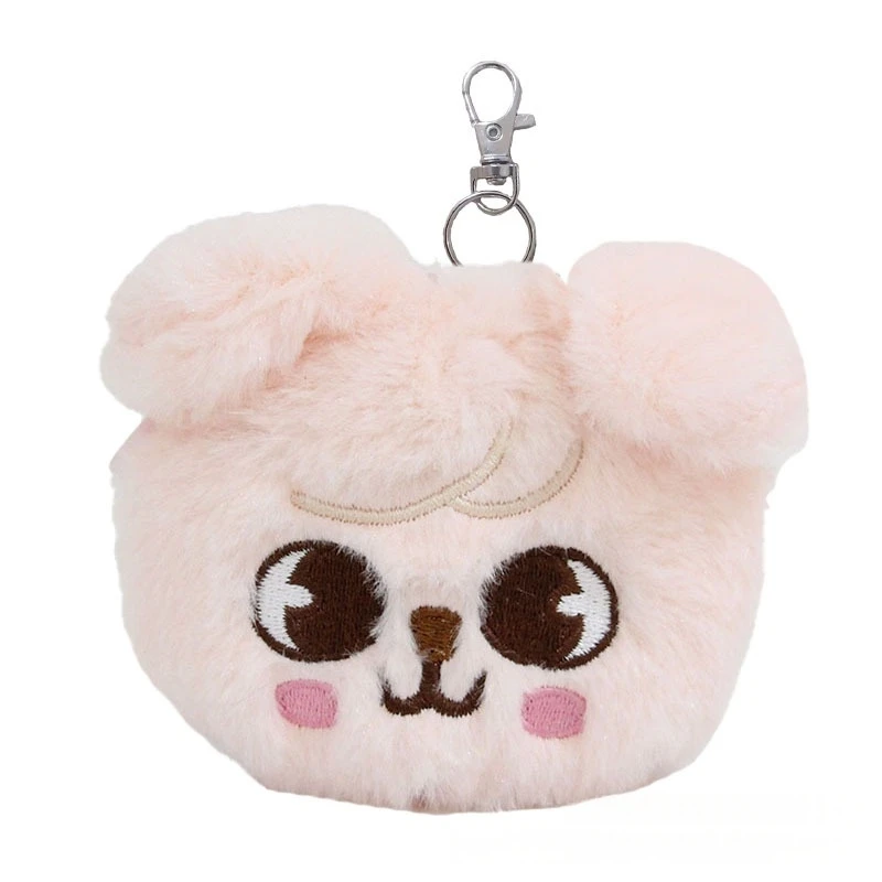 Novo skzoo stray crianças dos desenhos animados carteira de pelúcia chaveiro criativo mini fone de ouvido saco moeda pingente presente festival das crianças
