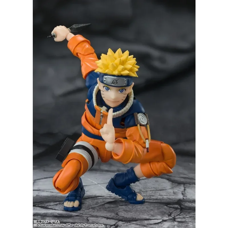 Bandai Original Genuine S.H.Figuarts Naruto Uzumaki Naruto The No.1 Most Unpredictable Ninja 13.5cm Model Action Figure Toy Gift