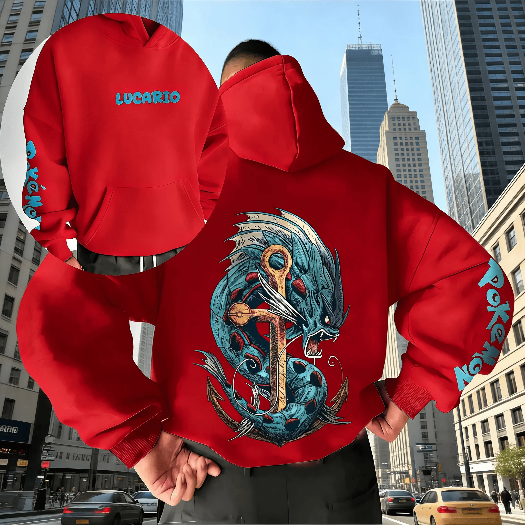 

2026 Pok É Mon Animation Printed Hoodie Trendy Casual Loose Men's and Women's Style Hoodie Top