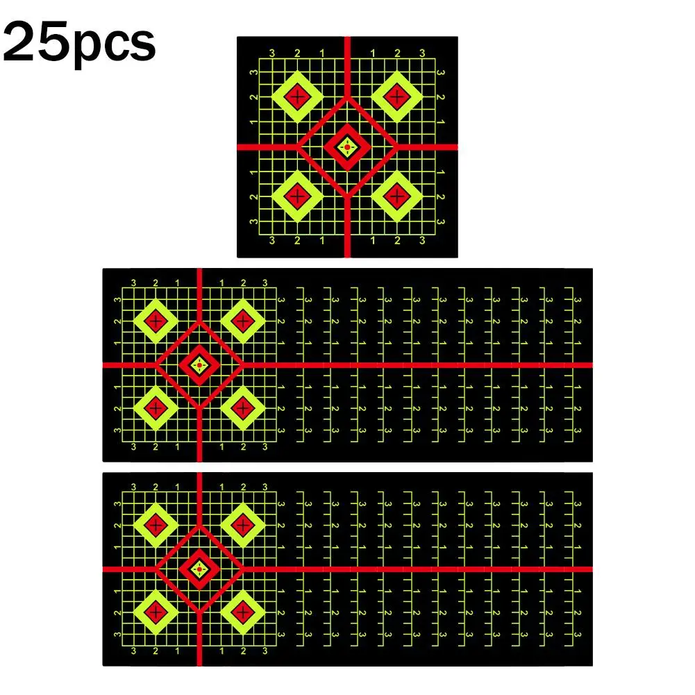 25 stücke 8-zoll Splatter Klebe Ziele Aufkleber Bogenschießen Schießen Ziel Ziel Ausbildung Liefert Aufkleber X4K4