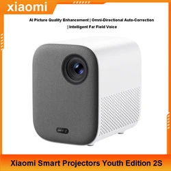 New Xiaomi Smart Projectors Youth Edition 2S 1080P Mini Home Theater Dolby Audio 500 ANSI AI Automatic Obstacle Avoidance Focus