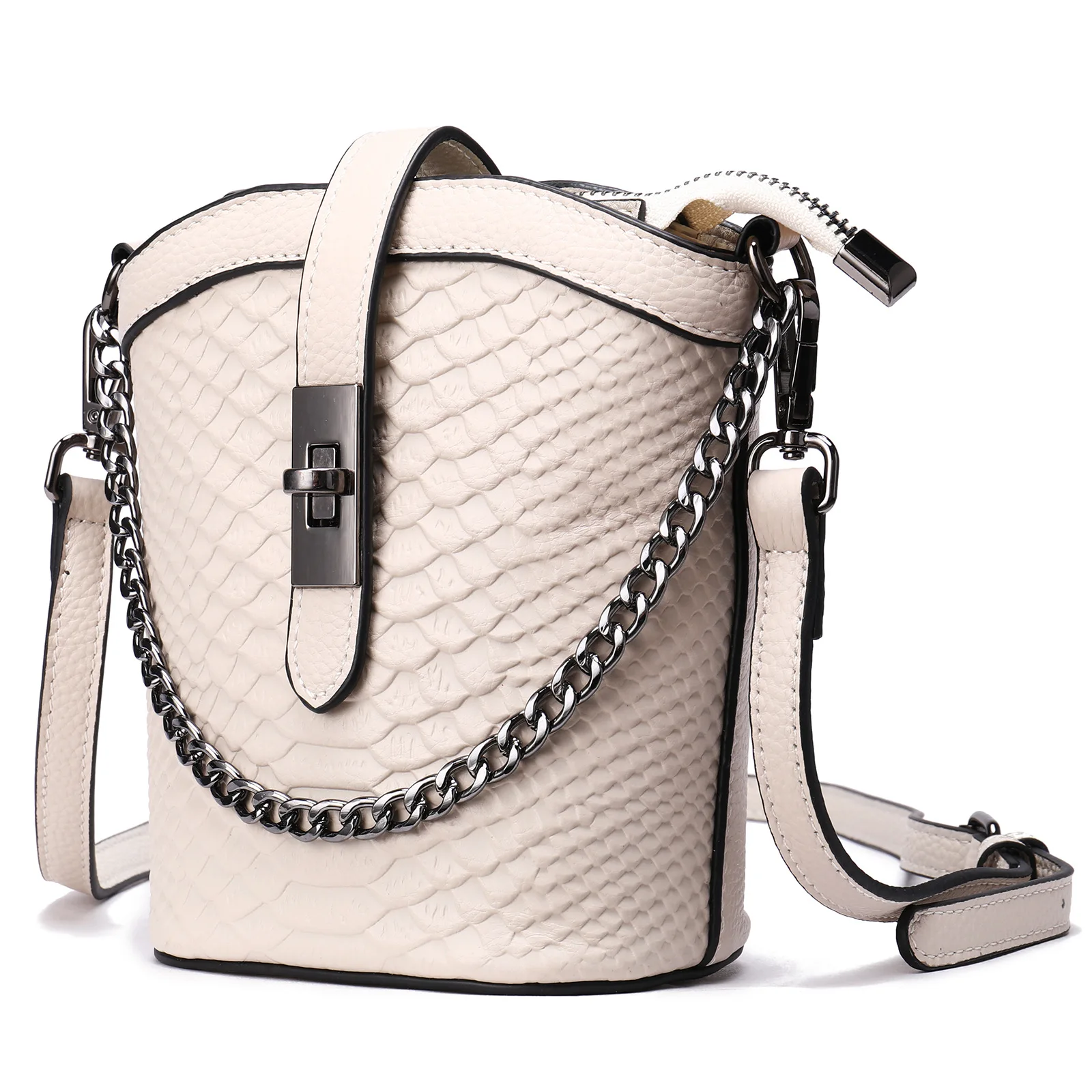 Women Leather Crossbody Bag Top Grain Cowhide Shoulder Purse Designer Look Colorblock Versatile Single Strap Casual Everyday