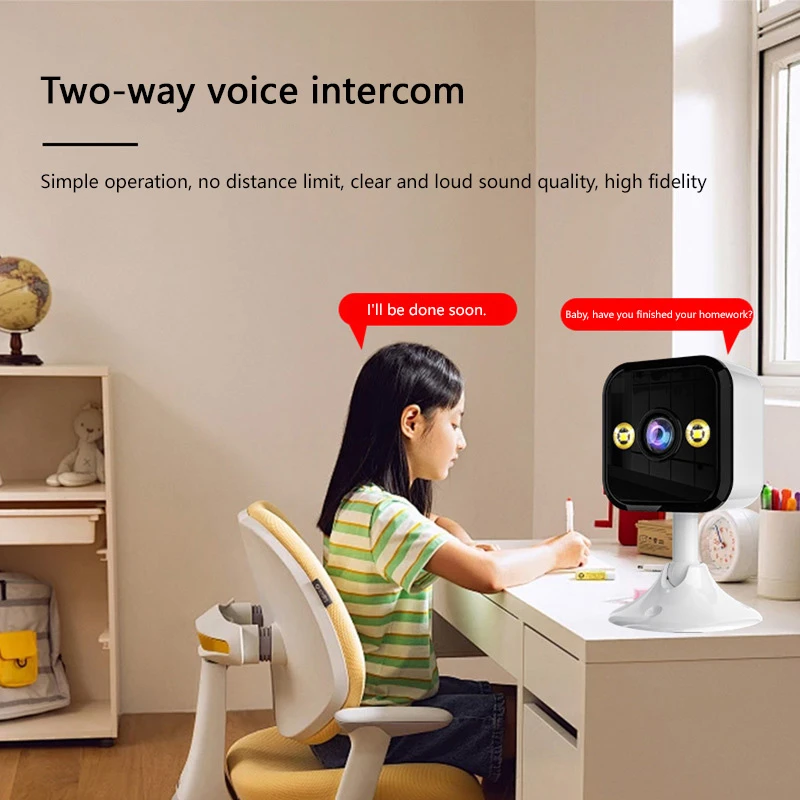 Xiaomi 2K HD กล้องรักษาความปลอดภัย WiFi Monitor พร้อมเสียงสองทางอินฟราเรด Night Vision Motion Detect การเฝ้าระวัง Multi-share View