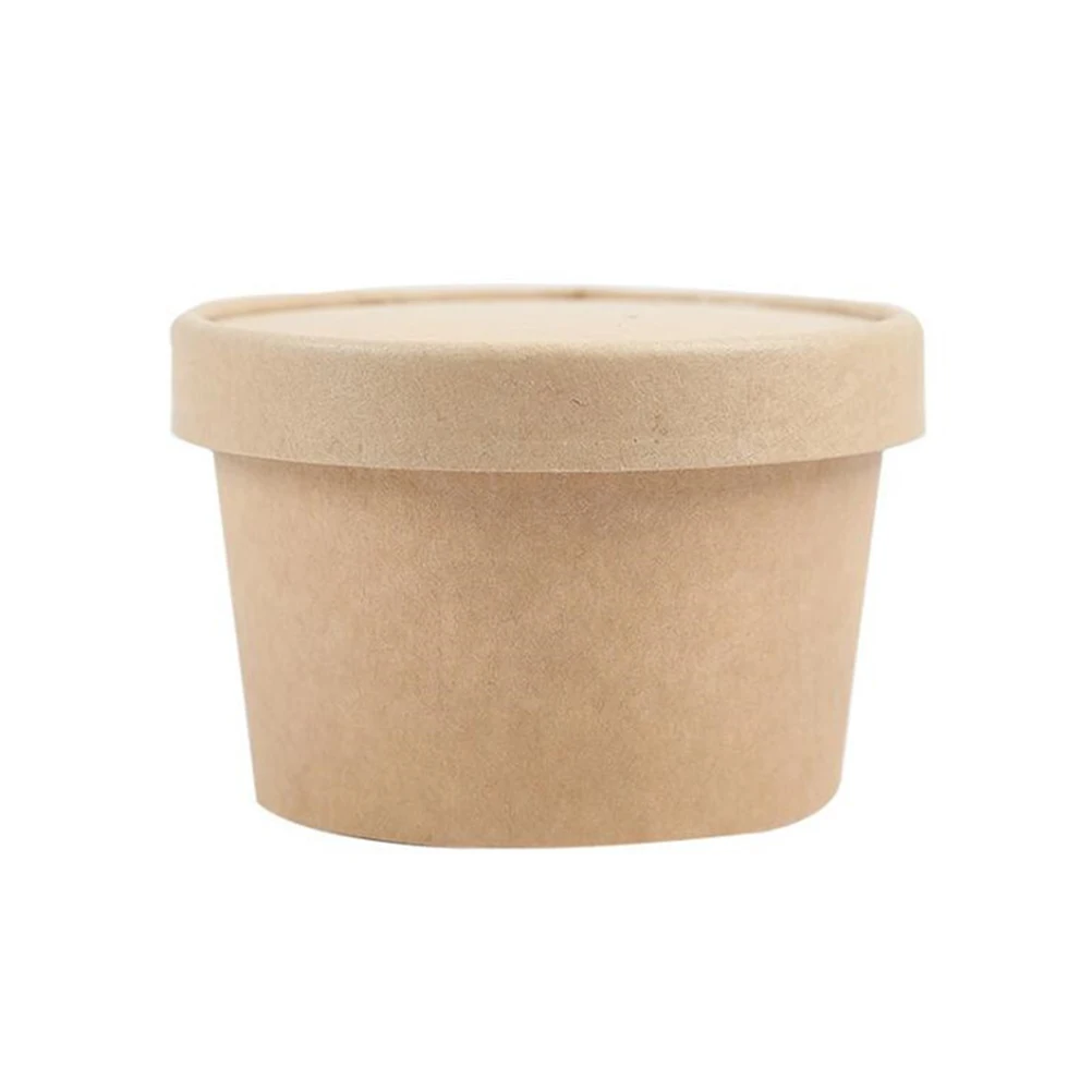 

20 Pcs Ice Cream Box Daily Use Containers Freezable Food Dessert Jars Round Cookies Color