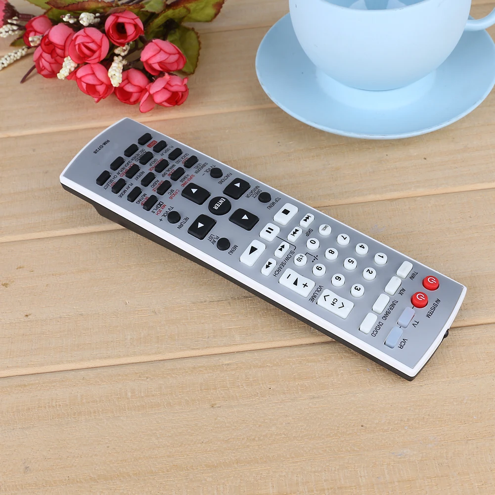 Remote Control Replacement Television Remote Control Multifunctional Remote Control Switch Silver Black for Panasonic EUR7722X10
