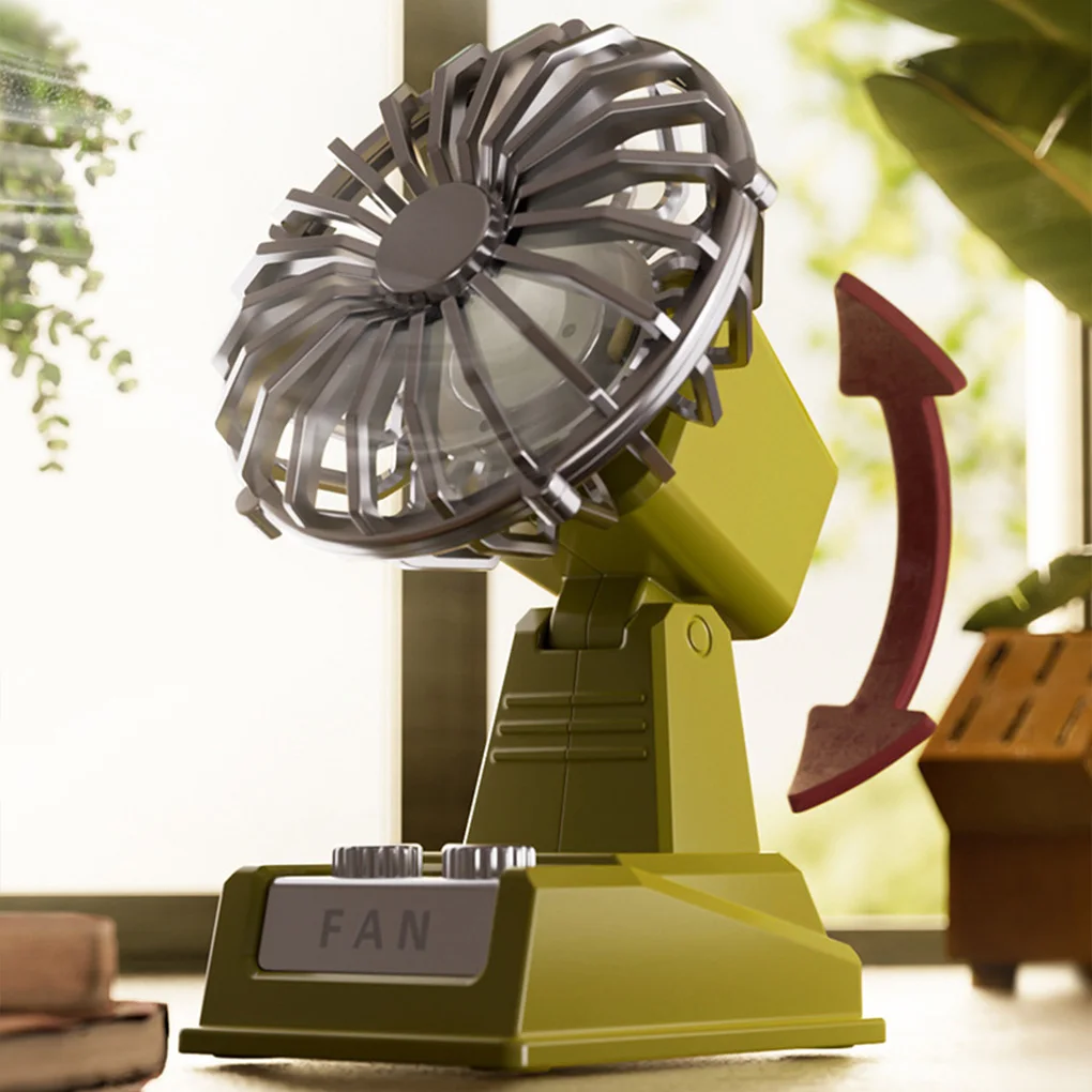 

Portable Rechargeable Fan Nostalgic Classic Small With USB Charging Nostalgic Classic Small Fan Desk Fan for Home Outdoor Travel