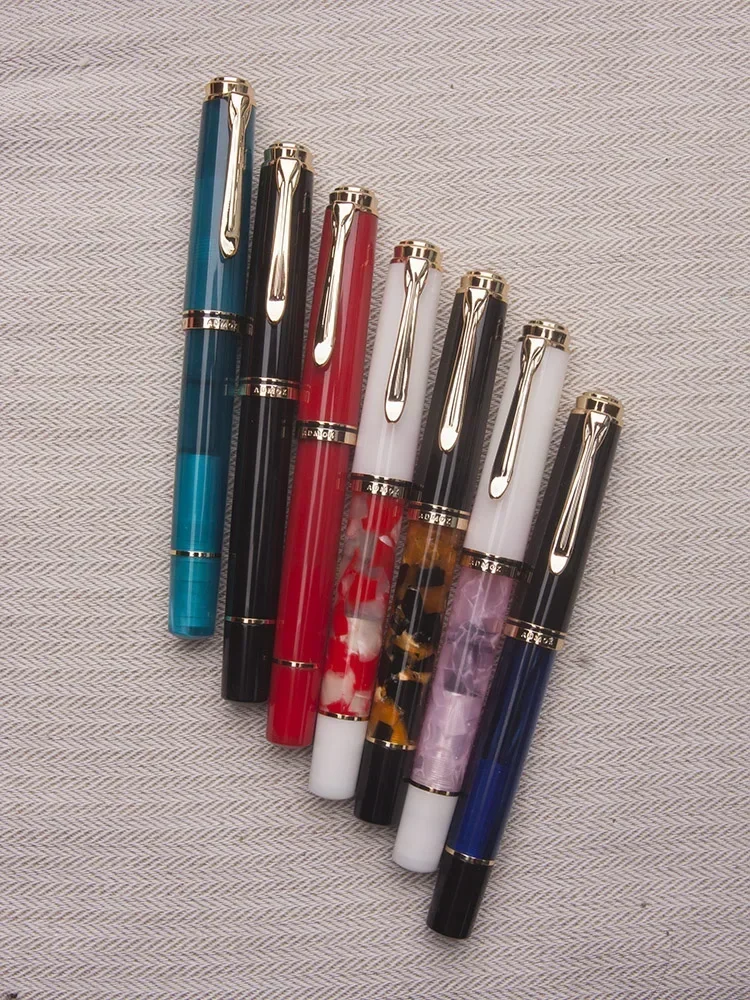 

ADMOK J400 Acrylic Piston Fountain Pen Schmidt Smooth #5 EF/F/M Nib High-end Business office Writing Ink Pens School Stationery