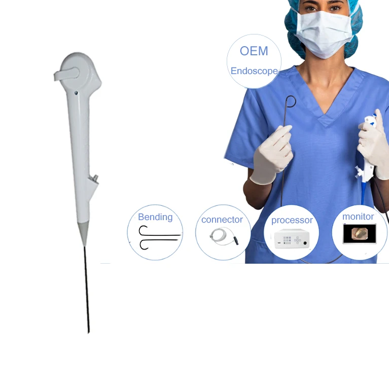 Cystoscope chip tip 275 degree bend disposable ureteroscope ureteroscope urologic endoscope