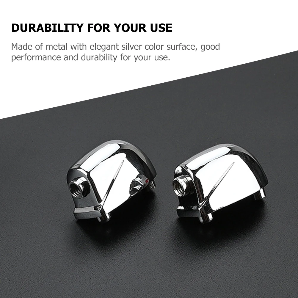 

2 Pcs Drum Ear Lugs Parts Replacement Kit Percussion Instrument Accessories Hooks Silver Snare Connector