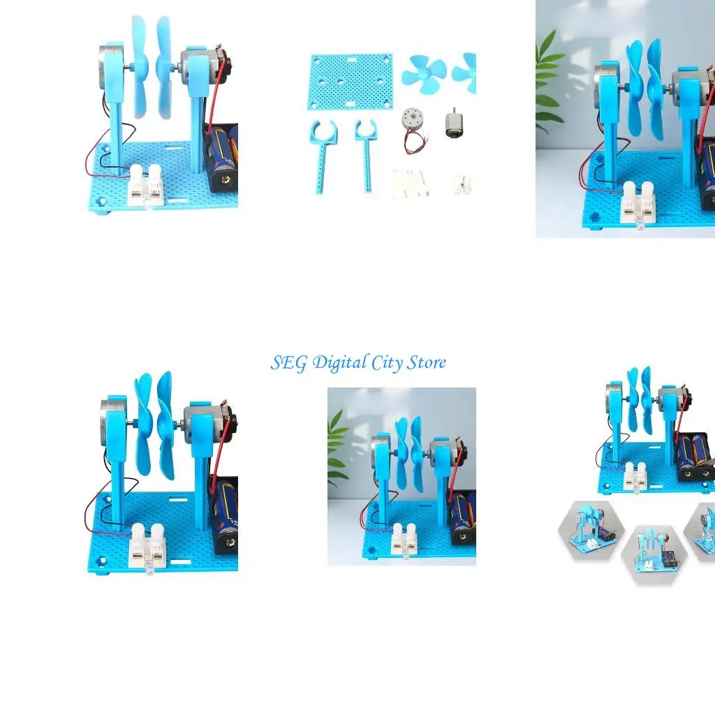 U75B Physics Experiment Set Wind Power Model Kits Funny Kids Science Toy For Outdoo