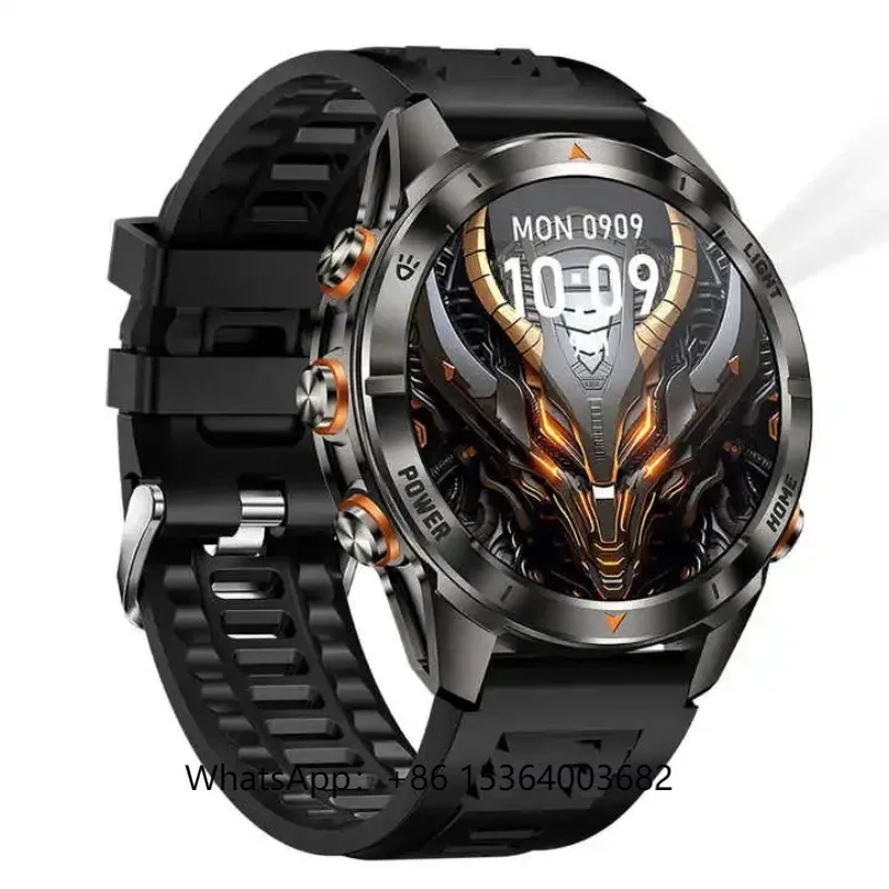 

KT80 Outdoor Sports Smartwatch with Flashlight Heart Rate Monitor BT Call Waterproof Fitness Tracker Smart Watch 2025